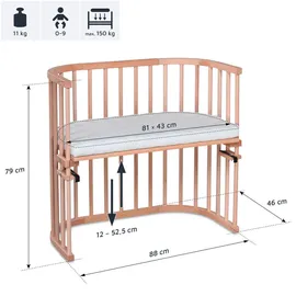 babybay Original Beistellbett natur unbehandelt