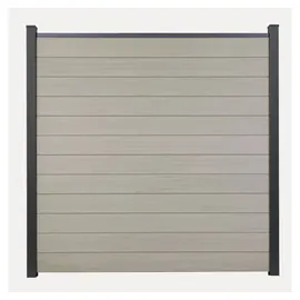 GROJA Zaunpfosten 7 x 7 x 240 cm Anthrazit/Aluminium