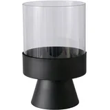 Boltze Windlicht Pallas Glas Schwarz