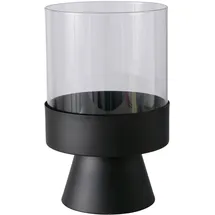 Boltze Windlicht Pallas Glas Schwarz