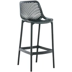 CLP Outdoor Barhocker Air dunkelgrau