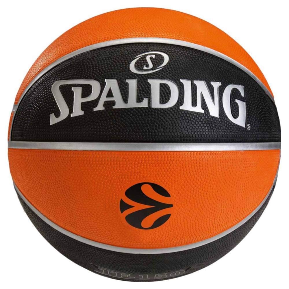 EuroLeague Spalding Tf150 Outdoor Basketball orange/schwarz 5