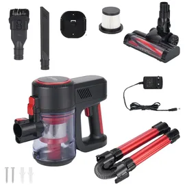 casativo-tech Casativo 2in1-Akku-Handstaubsauger rot/schwarz