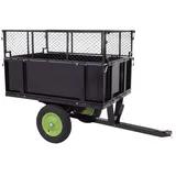 TRUTZHOLM Anhänger Rasentraktor 300 kg kippbar Aufsitzmäher Hänger Traktor Kippanhänger ATV Quad mit Kupplung zum Transport von Erde, Dünger und Laub