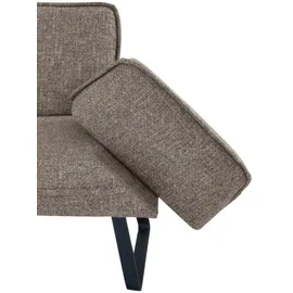 K+W Komfort & Wohnen Eckbank K+W KOMFORT & WOHNEN "Drive", braun (braun 78), H:91cm T:68cm, Sitzbänke, Eckbank, mit Seitenteilverstellung am langem Schenkel zur Sitzplatzerweiterung