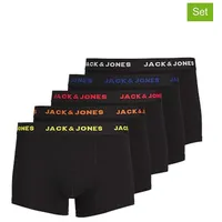 Jack & Jones 5er-Set: Boxershorts in Schwarz - L