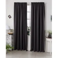 Woltu 2er Set Gardine blickdicht 250 g/m2, mit Kräuselband