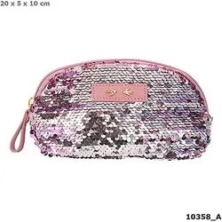 DEPESCHE 10358 Trend LOVE Kosmetiktasche Paillette Mauve