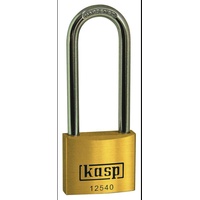 KASP K12540L63 Vorhängeschloss 40mm verschieden schließend Goldgelb Schlüsselschloss