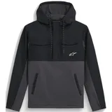 Alpinestars Juncture Hybrid Windbreaker, schwarz-grau, Größe XL für Männer