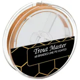 Trout Master Fine Gold X8 PE 0,10mm 8,2kg - 120m Angelschnur, Forellenschnur, Geflechtschnur
