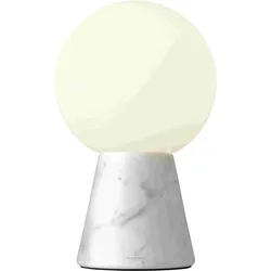 CARRARA - weiße Tischleuchte aus massivem Marmor 30 cm