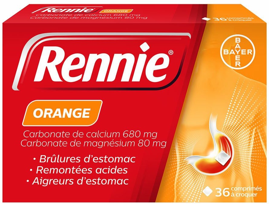 Rennie® orange 36 pc(s) comprimé(s) à croquer