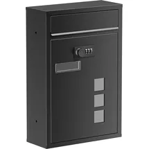 Wiltec Briefkasten Schwarz