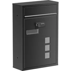 Wiltec Briefkasten Schwarz