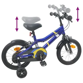 vidaXL Kinderfahrrad 12 Zoll blau/schwarz