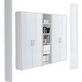 moebel-dich-auf OFFICE EDITION Büroschrank 10 x 40 x 180 weiß