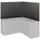 Biohort Belvedere L-Form 152 x 91 x 152 cm Dunkelgrau