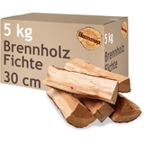 Brennholz Fichte Kaminholz 5 kg Holz 30 cm Für Ofen und Kamin Kaminofen Feuerschale Grill Feuerholz Holzscheite Wood Kammergetrocknet Flameup