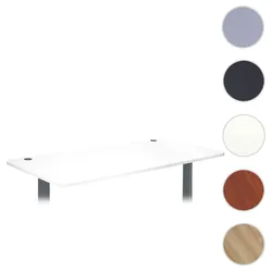 Tischplatte HWC-D40 für Schreibtische, Schreibtischplatte, 160x80cm MVG-zertifiziert ~ weiß