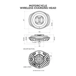 QUAD LOCK Wetterfester Drahtlos-Ladekopf