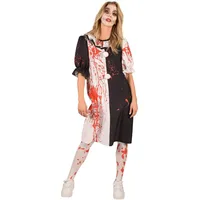 Thetru Horrorclown Kostüm für Damen (S, XS)