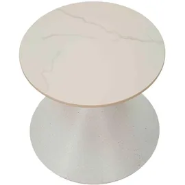 Mauro Ferretti Couchtisch, Weiß, Metall, Keramik, 42x40x42 cm, Wohnzimmer, Wohnzimmertische, Couchtische, Couchtische Keramik