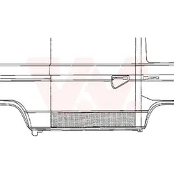 VAN WEZEL Tür, Karosserie rechts links  für VW 5874174