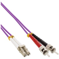 InLine LWL Duplex Kabel, LC/ST, 50/125μm, OM4, 20m
