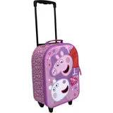 Undercover - Peppa Pig Kinder Trolley - geräumiges Hauptfach - idealer Reisebegleiter - verstellbare und fixierbare Teleskopstange