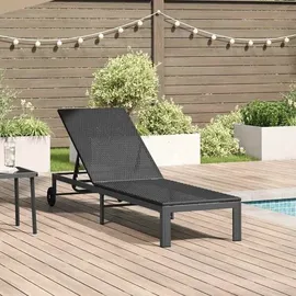 vidaXL Sonnenliege 42004129 200 x 70 x 30 cm Schwarz