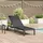 vidaXL Sonnenliege 42004129 200 x 70 x 30 cm Schwarz