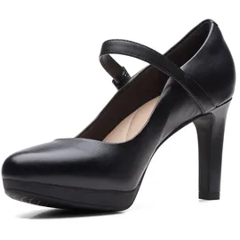 CLARKS Damen Ambyr Shine Pumpe, Black Leather,41 EU