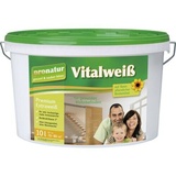 Baufan pronatur Vitalweiss 10 l weiß, für innen, matt, hochdeckende Wandfarbe