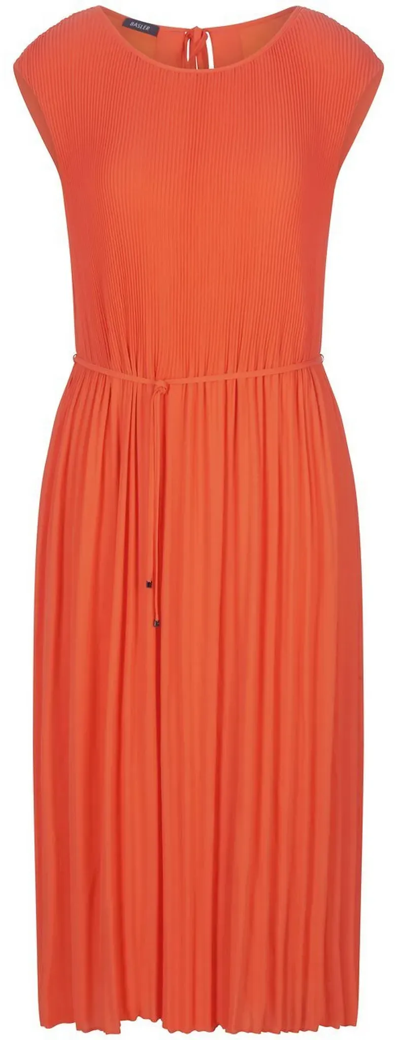 Plissee-Kleid BASLER orange