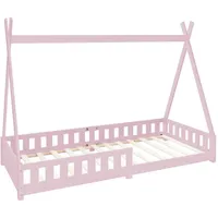 ML-Design Hausbett Tipi 90 x 200 cm Kiefer rosa