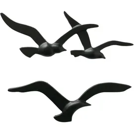 Boltze Wandobjekt Birdy, Möwe Metall 2er Set
