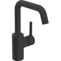 Hansa Waschtisch-Einhebelmischer HANSAVANTIS o. Abl.garn, Ausl. 152mm, matt-schwarz