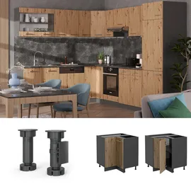 Vicco Eckunterschrank R-Line 75,6 x 75,6 x 81,6 cm Braun
