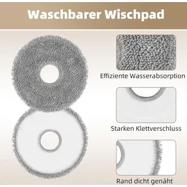 nixoot 20 Stück Zubehörset für X40 Ultra Complete/X40 Master/L40 Ultra Hauptbürste/Staubbeutel/Wischpads/HEPA Filter/Seitenbürste/Reinigungszubehör