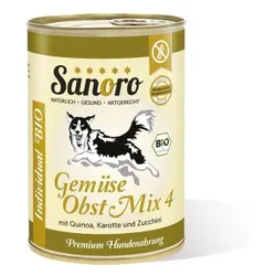 Sanoro BIO Gemüse-Obst-Mix 4 mit Bio-Quinoa 12x400g