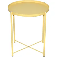 Hofmann Living And More Beistelltisch 47 cm Holz gelb