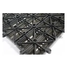 SAM Outillage Terrassenfliesen wpc anthrazit 1m 2 Stecksystem 11 Stück Roma