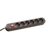 Bachmann Smart mit Schalter, 6-fach, 1.5m, braun 381.450K