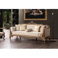 Dreisitzer Couch Polster Möbel Sofa Barock Rokoko Sofas Couchen Samt