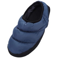 Hausschuhe Unisex Baumwollschuhe Daunenschuhe Anti Rutsch Winterhausschuhe Geschlossen Bettschuhe Warmfutter Wärmeschuhe Gästehausschuhe Winter Pantoffeln für Damen Herren (38/39 EU, Dunkelblau) - 38 EU