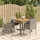 vidaXL Garten-Essgruppe 5-tlg. Grau