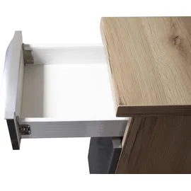 kochstation Winkelküche L-Form grau