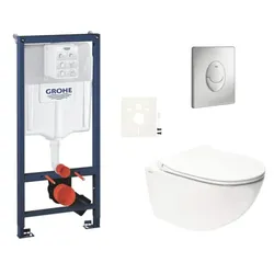Swiss Aqua Technologies Infinitio Hänge-WC Set für Trockenbau / Vorwandinstallation SIKOGRSIN11SAP00