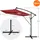 ML-Design Ampelschirm Ø 330 cm Rot